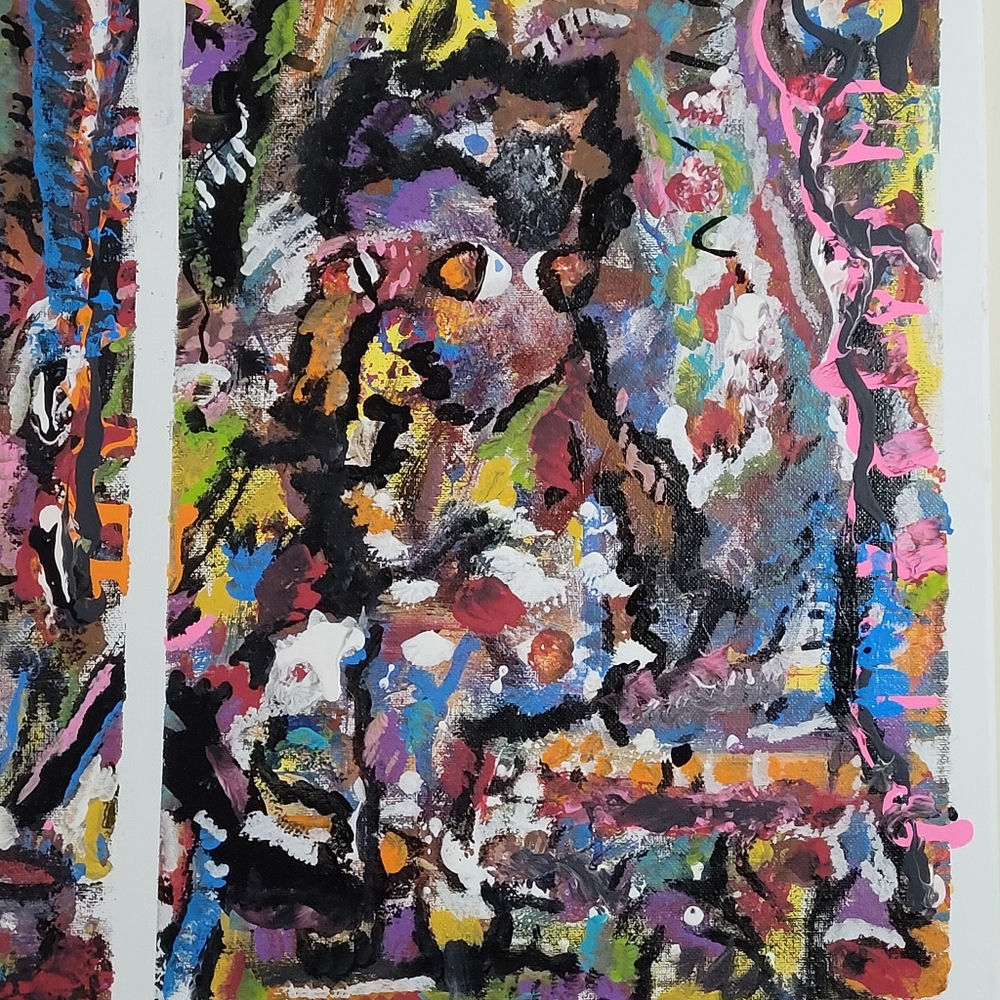 Abstract Colorful Art Canvas - Picture 2 of 8